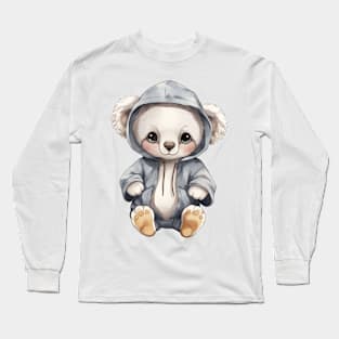 Koala Wearing Hoodie Long Sleeve T-Shirt